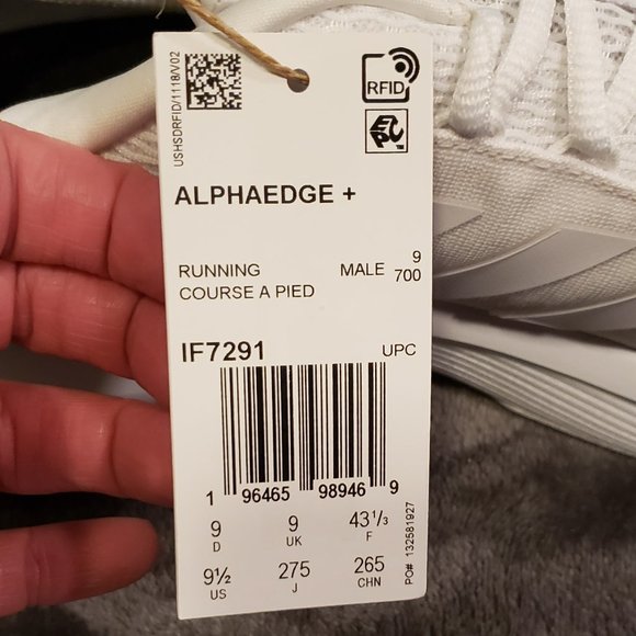 🔥Host Pick🔥NEW Adidas Alphaedge+ IF7291 Men's White Sz 9.5 - Picture 9 of 10